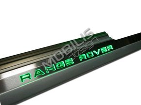Накладки на пороги с подсветкой Range Rover VOGUE L405