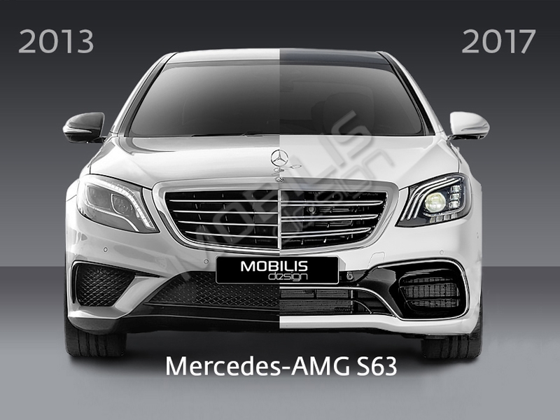 Рестайлинг комплект S63 AMG для Mercedes-Benz S-Class W222